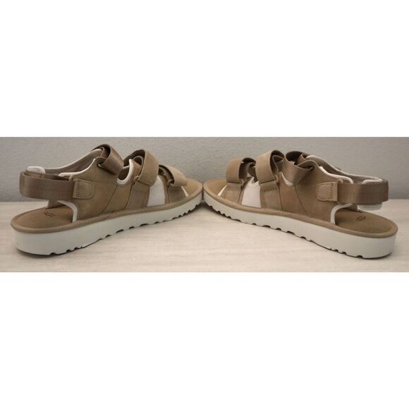 Ugg F20023K Men's Sz 13 Beige Goldencoast Multistrap Suede Sandals - Picture 8 of 11